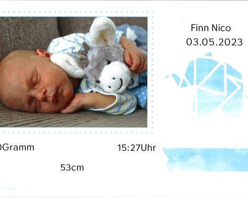 Finn Nico Mantai | geboren am 30.05.2023 um 15:27 Uhr